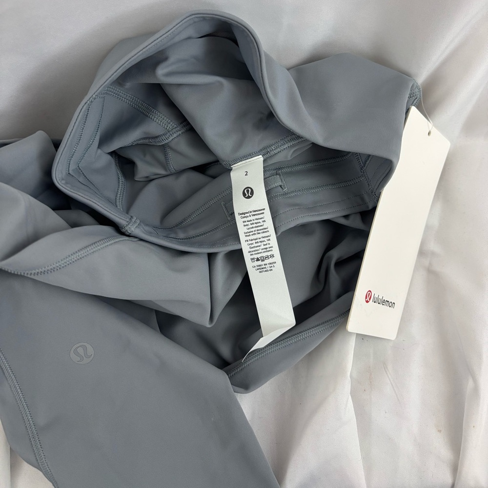 NWT Lululemon sz2 Base Pace HR Tight 25” Leggings in gray… - Picture 7 of 7